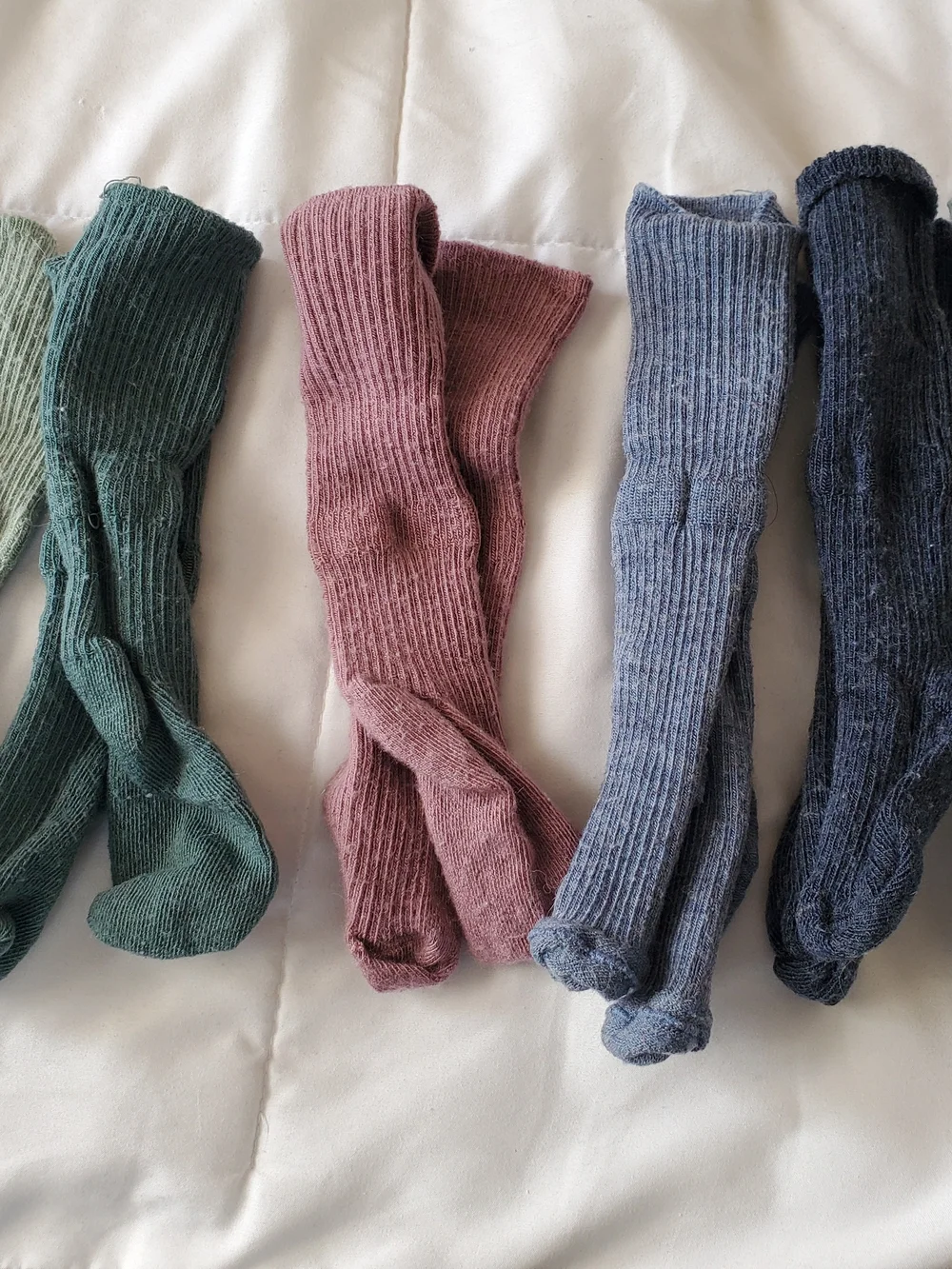 100% Wool Knit Socks  - Set of 5